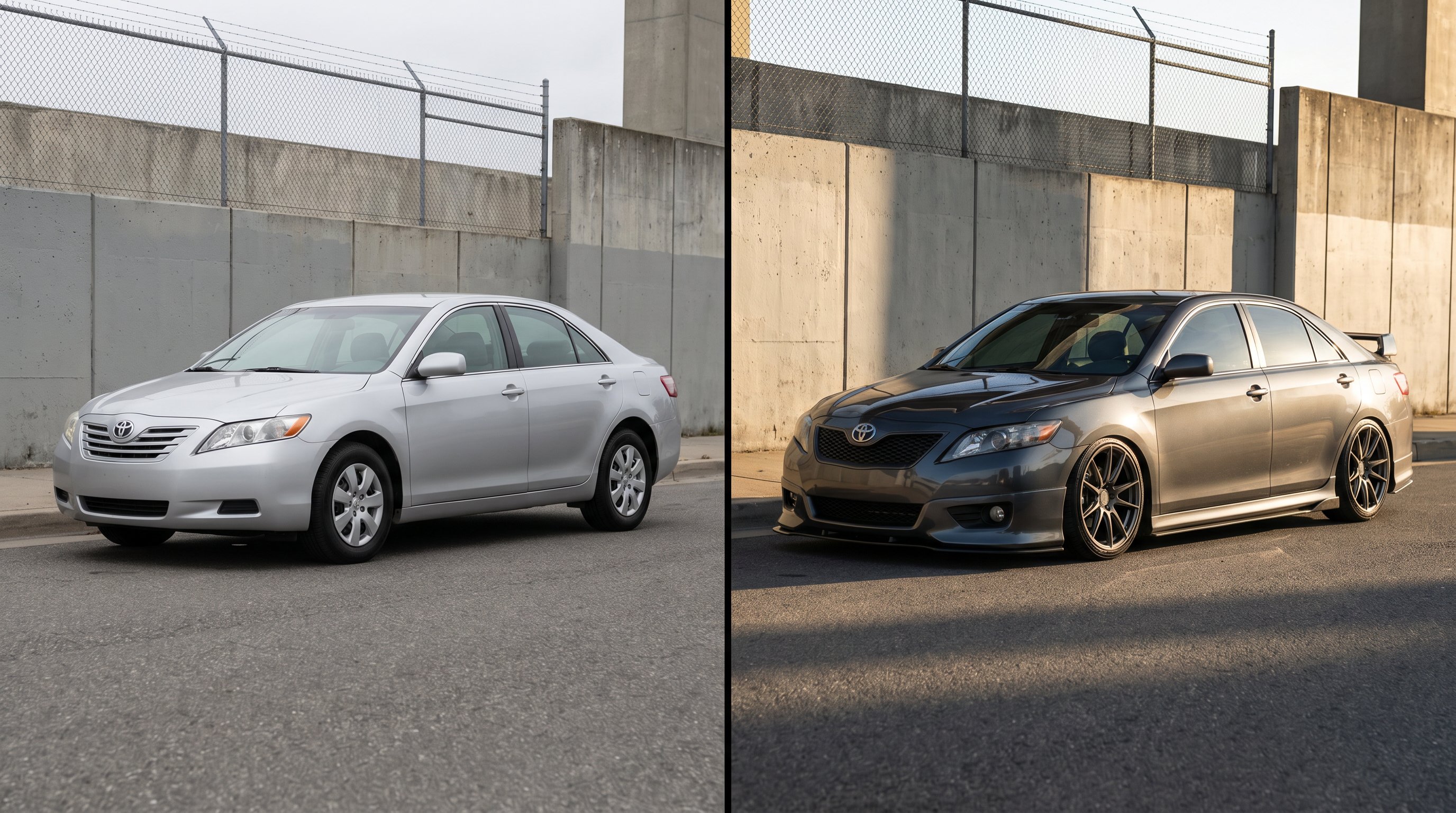 溏心vlog轿车改装前后对比视频展示